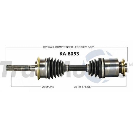 Surtrack Axle Cv Axle Shaft, Ka-8053 KA-8053